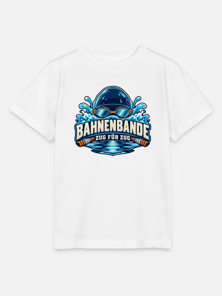 Bahnenbande – Zug für Zug - Stanley/Stella Kinder T-Shirt MINI CREATOR  - Weiß