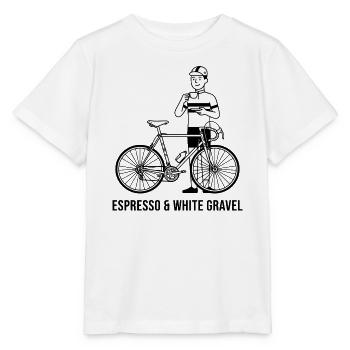 Kunst von Espresso & weißem Kies - Stanley/Stella Kinder T-Shirt MINI CREATOR  - Weiß - Vorne - Maike (125cm)