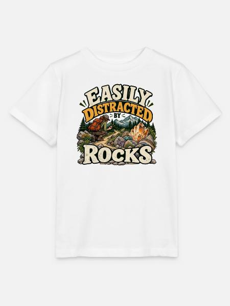 Leicht von Steinen abgelenkt - Stanley/Stella Kinder T-Shirt MINI CREATOR - Weiß