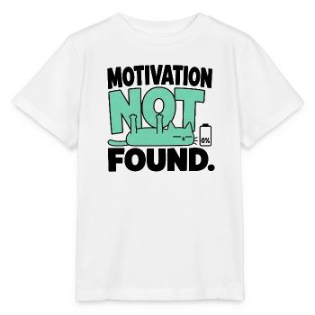 Chat-Humor – Motivation nicht gefunden - Stanley/Stella Kinder T-Shirt MINI CREATOR  - Weiß - Vorne - Maike (125cm)