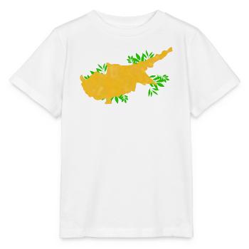 Zypern Flagge - Cyprus Travel- Flaggen Karte  - Stanley/Stella Kinder T-Shirt MINI CREATOR  - Weiß - Vorne - Maike (125cm)
