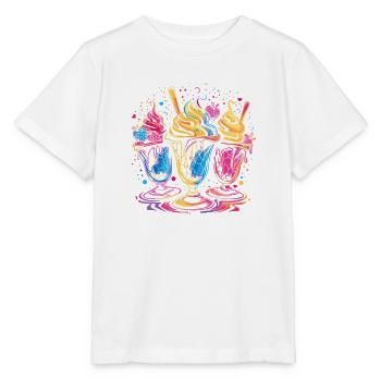 Eisbecher Vaporwave - Stanley/Stella Kinder T-Shirt MINI CREATOR  - Weiß - Vorne - Maike (125cm)