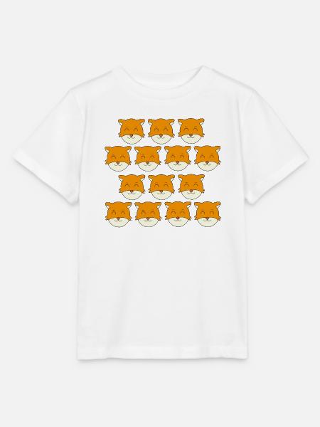 Süßes Fuchsgesicht - Stanley/Stella Kinder T-Shirt MINI CREATOR  - Weiß
