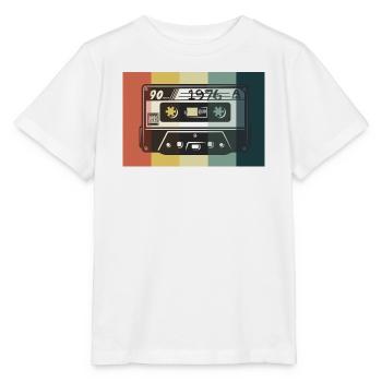 1976_Vintage_Kassette_ - Stanley/Stella Kinder T-Shirt MINI CREATOR  - Weiß - Vorne - Maike (125cm)