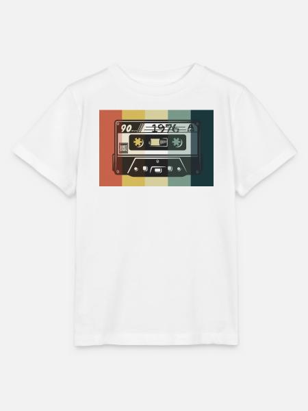 1976_Vintage_Kassette_ - Stanley/Stella Kinder T-Shirt MINI CREATOR - Weiß