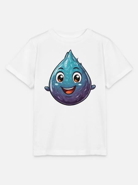 Fröhlicher Wassertropfen Cartoon - Stanley/Stella Kinder T-Shirt MINI CREATOR  - Weiß