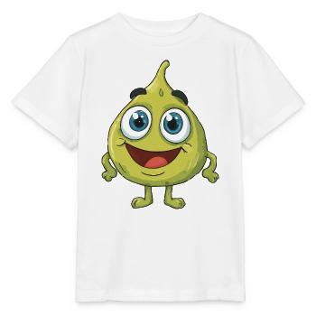 Fröhliche Birne Cartoon - Stanley/Stella Kinder T-Shirt MINI CREATOR  - Weiß - Vorne - Maike (125cm)