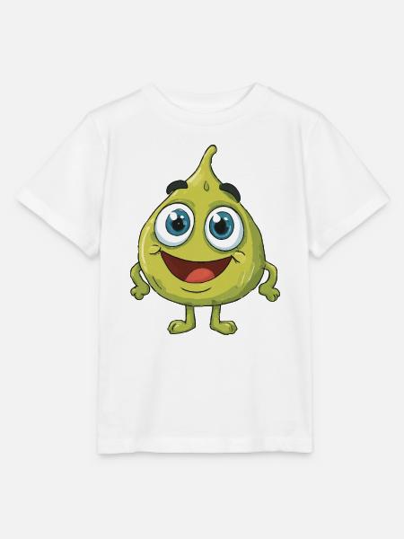 Fröhliche Birne Cartoon - Stanley/Stella Kinder T-Shirt MINI CREATOR - Weiß