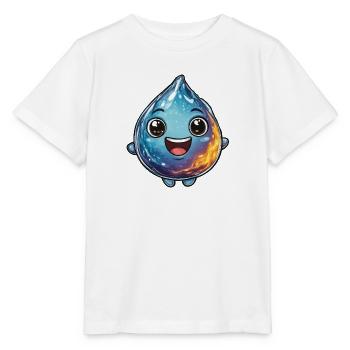 Wasser Tropfen  - Stanley/Stella Kinder T-Shirt MINI CREATOR  - Weiß - Vorne - Maike (125cm)
