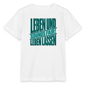 Leben und Leben lassen - Stanley/Stella Kinder T-Shirt MINI CREATOR  - Weiß - Vorne - Maike (125cm)