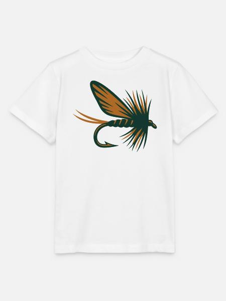 Fliegenfischen Koeder Grafik - Stanley/Stella Kinder T-Shirt MINI CREATOR  - Weiß