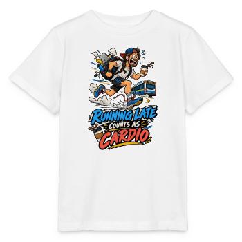 Zu spät läuft Cardio-Spaß - Stanley/Stella Kinder T-Shirt MINI CREATOR  - Weiß - Vorne - Maike (125cm)