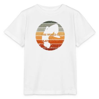 Die Welt ist mein Spielplatz - Stanley/Stella Kinder T-Shirt MINI CREATOR  - Weiß - Vorne - Maike (125cm)