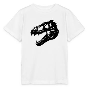 T. Rex-Dinosaurier-Schädelfossil - Stanley/Stella Kinder T-Shirt MINI CREATOR  - Weiß - Vorne - Maike (125cm)