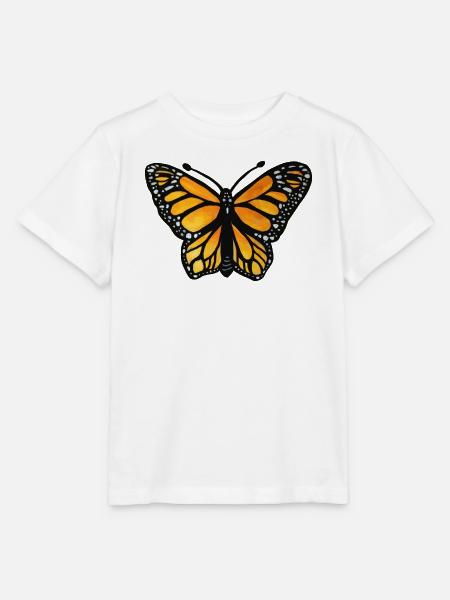 Monarch-Sonnenuntergangsschmetterling - Stanley/Stella Kinder T-Shirt MINI CREATOR - Weiß