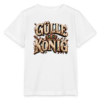 Gülle König – Schlamm Krone - Stanley/Stella Kinder T-Shirt MINI CREATOR  - Weiß - Vorne - Maike (125cm)