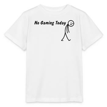 Heute kein Gaming – Lustiges Gamer Zocker - Stanley/Stella Kinder T-Shirt MINI CREATOR  - Weiß - Vorne - Maike (125cm)
