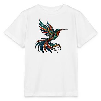 Native American Kolibri Orange - Stanley/Stella Kinder T-Shirt MINI CREATOR  - Weiß - Vorne - Maike (125cm)
