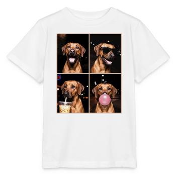 Hunde Rhodesian Ridgeback Hund - Stanley/Stella Kinder T-Shirt MINI CREATOR  - Weiß - Vorne - Maike (125cm)
