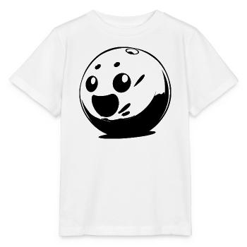 Cartoon Bowlingkugel - Stanley/Stella Kinder T-Shirt MINI CREATOR  - Weiß - Vorne - Maike (125cm)