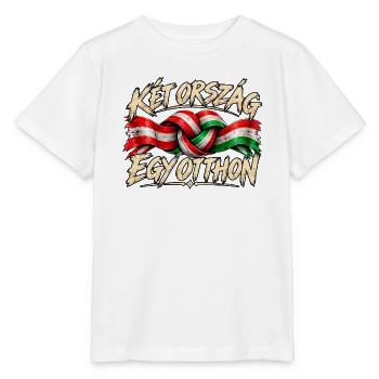 Ungarn Österreich – We Are Family - Stanley/Stella Kinder T-Shirt MINI CREATOR  - Weiß - Vorne - Maike (125cm)