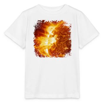 Sonnen-Protuberanzen-Kunst - Stanley/Stella Kinder T-Shirt MINI CREATOR  - Weiß - Vorne - Maike (125cm)