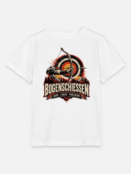 Bogenschießen Ruhe Fokus Präzision Retro - Stanley/Stella Kinder T-Shirt MINI CREATOR - Weiß