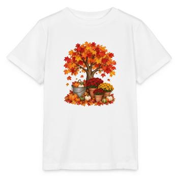 Der Herbst ist mein Lieblingsherbstbaum - Stanley/Stella Kinder T-Shirt MINI CREATOR  - Weiß - Vorne - Maike (125cm)