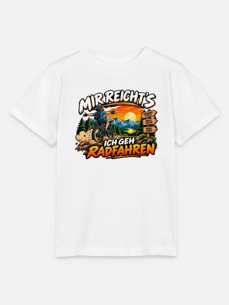 Mir reicht's: Ich geh Radfahren - Stanley/Stella Kinder T-Shirt MINI CREATOR - Weiß