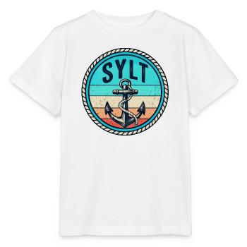 Sylt - Nordsee - Anker - Westerland - Kampen - Stanley/Stella Kinder T-Shirt MINI CREATOR  - Weiß - Vorne - Maike (125cm)