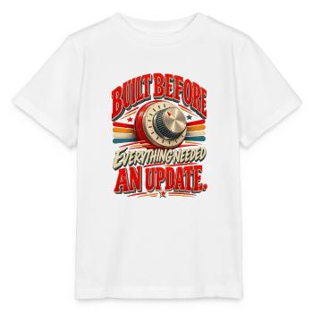 Gebaut, bevor alles überarbeitet werden musste – Retro H - Stanley/Stella Kinder T-Shirt MINI CREATOR  - Weiß - Vorne - Maike (125cm)