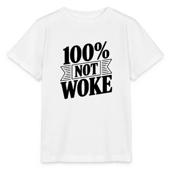 100 % nicht woke - Stanley/Stella Kinder T-Shirt MINI CREATOR  - Weiß - Vorne - Maike (125cm)