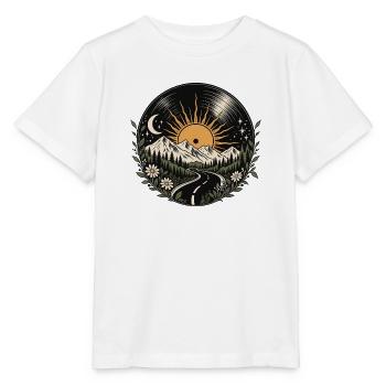 Sonnenpfad durch Berge und Wiesen - Stanley/Stella Kinder T-Shirt MINI CREATOR  - Weiß - Vorne - Maike (125cm)