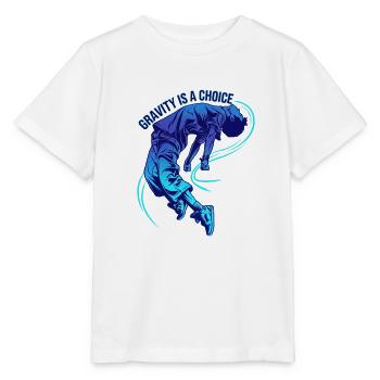 Gravitation ist eine Wahl - Stanley/Stella Kinder T-Shirt MINI CREATOR  - Weiß - Vorne - Maike (125cm)