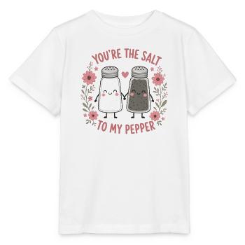  Du Bist Das Salz Zu Meinem Pfeffer Niedliche - Stanley/Stella Kinder T-Shirt MINI CREATOR  - Weiß - Vorne - Maike (125cm)