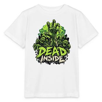 Zombie Hand Dead Inside - Stanley/Stella Kinder T-Shirt MINI CREATOR  - Weiß - Vorne - Maike (125cm)
