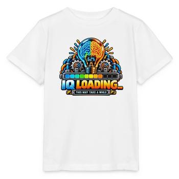 IQ Loading Gehirn Neon Design - Stanley/Stella Kinder T-Shirt MINI CREATOR  - Weiß - Vorne - Maike (125cm)