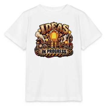 Ideen in Arbeit Steampunk - Stanley/Stella Kinder T-Shirt MINI CREATOR  - Weiß - Vorne - Maike (125cm)