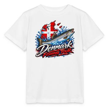 Fishing Tour Denmark - Stanley/Stella Kinder T-Shirt MINI CREATOR  - Weiß - Vorne - Maike (125cm)
