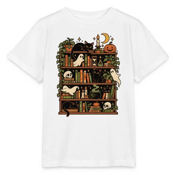 Spuk im Bücherregal - Stanley/Stella Kinder T-Shirt MINI CREATOR  - Weiß - Vorne - Maike (125cm)