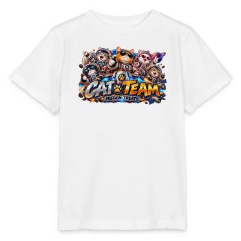 Katzenteam: Weltraummission Candy - Stanley/Stella Kinder T-Shirt MINI CREATOR  - Weiß - Vorne - Maike (125cm)