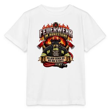Feuerwehr im Ruhestand - Stanley/Stella Kinder T-Shirt MINI CREATOR  - Weiß - Vorne - Maike (125cm)