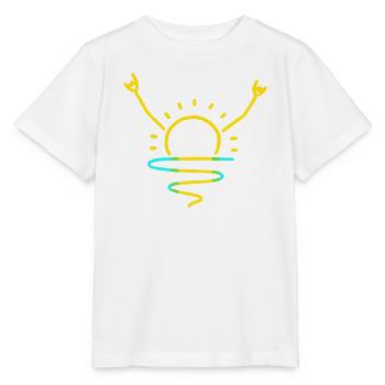 Rock the Sunrise - Stanley/Stella Kinder T-Shirt MINI CREATOR  - Weiß - Vorne - Maike (125cm)