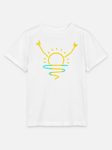 Rock the Sunrise - Stanley/Stella Kinder T-Shirt MINI CREATOR - Weiß
