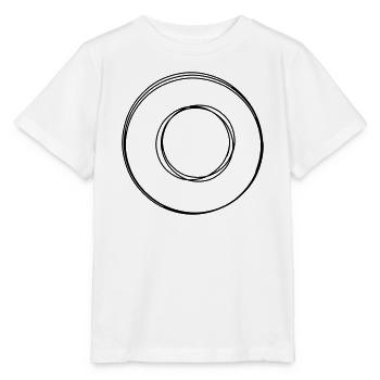 Gradzeichen handgezeichnet - Stanley/Stella Kinder T-Shirt MINI CREATOR  - Weiß - Vorne - Maike (125cm)