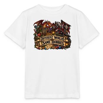 Verschiedene Welten Gleiche Hobbys - Stanley/Stella Kinder T-Shirt MINI CREATOR  - Weiß - Vorne - Maike (125cm)