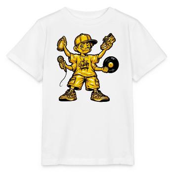 Hip Hop Musik Dance Graffiti - Stanley/Stella Kinder T-Shirt MINI CREATOR  - Weiß - Vorne - Maike (125cm)