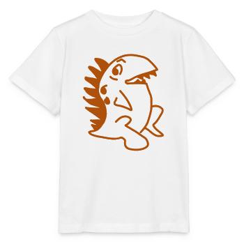 Dino Kawaii – Süßer Saurier  Cartoon  - Stanley/Stella Kinder T-Shirt MINI CREATOR  - Weiß - Vorne - Maike (125cm)