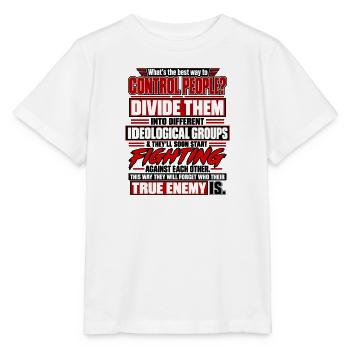 Teile sie, kontrolliere Menschen - Stanley/Stella Kinder T-Shirt MINI CREATOR  - Weiß - Vorne - Maike (125cm)