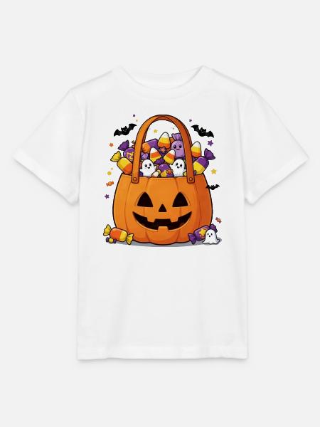 Just_Here_for_the_Candy - Stanley/Stella Kinder T-Shirt MINI CREATOR - Weiß